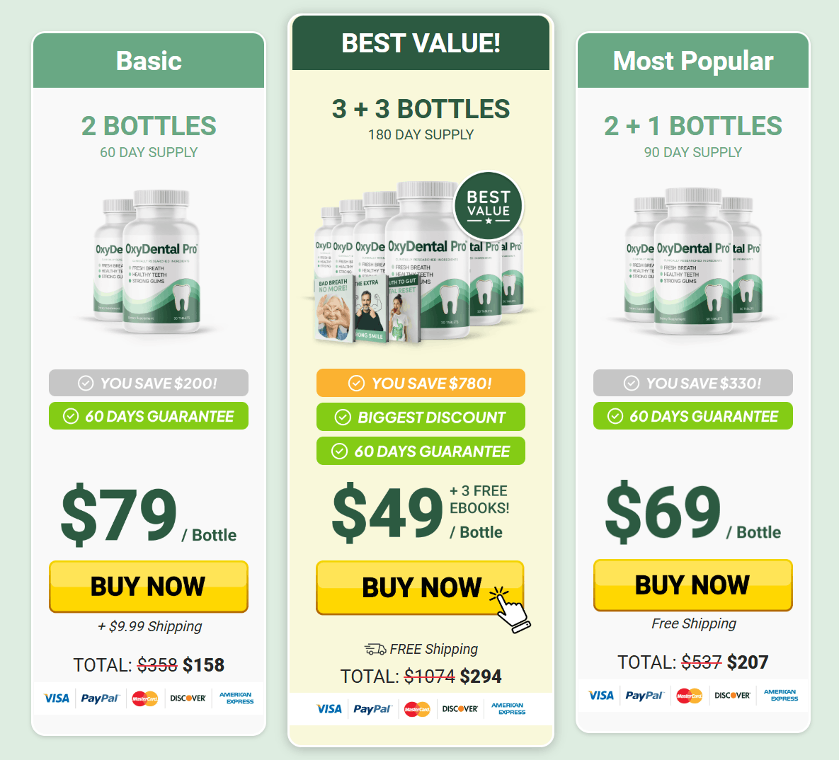 OxyDental Pro Price Packages